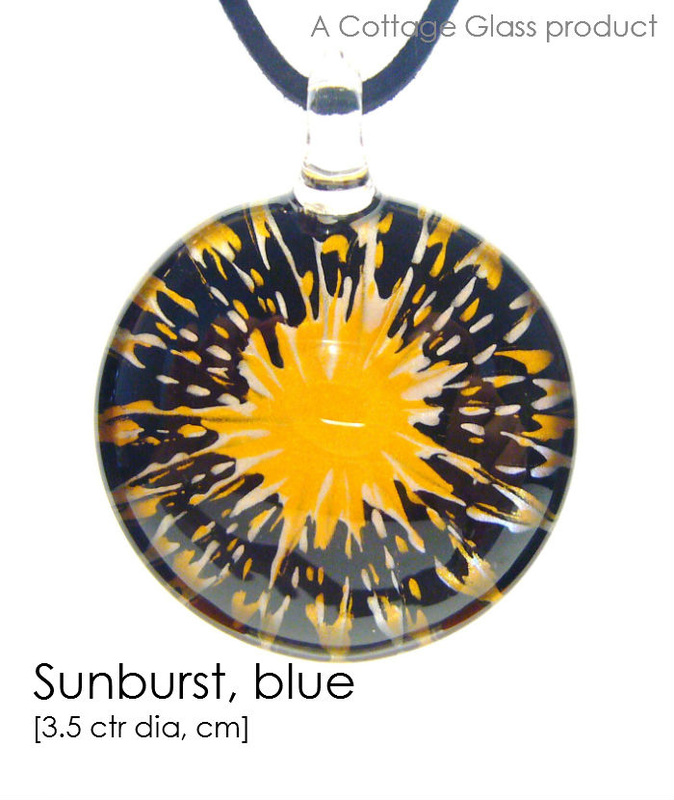 Sunburst, blue